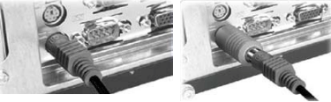Рис. 21. Подключение кейлоггера, выполненного в виде переходного разъёма, к четырехпроводному (PS/2) интерфейсу клавиатуры